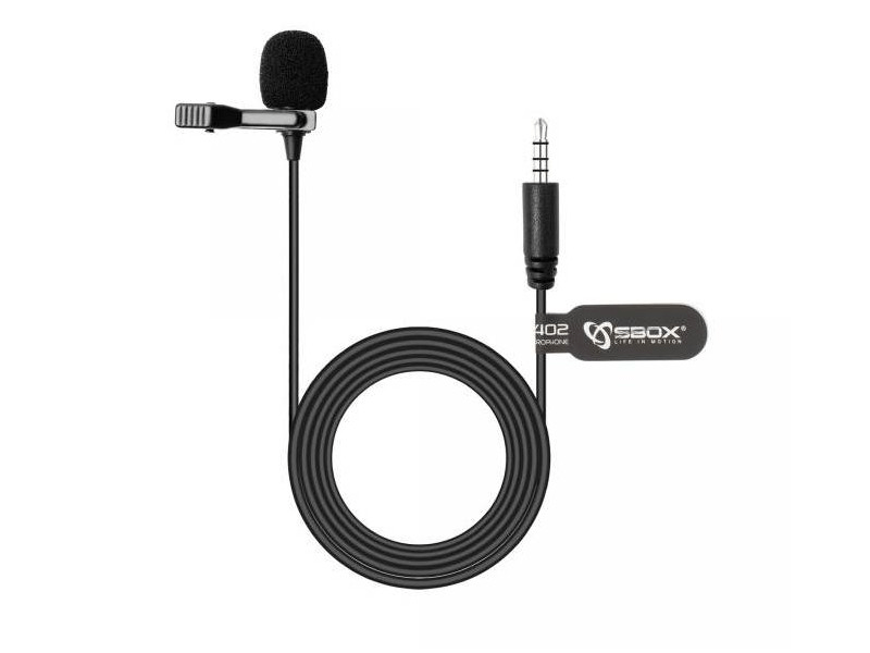 Sbox PM-402 Lavalier csíptethető mikrofon