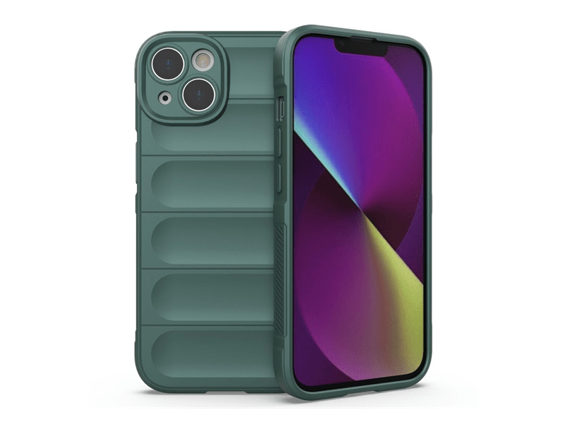 Gigapack Apple iPhone 14 Szilikon tok, sötétzöld (134420)