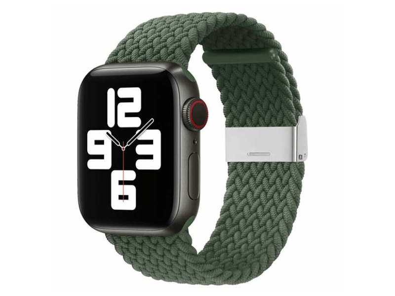 Gigapack Apple Watch Series/Ultra Textil pótszíj, sötétzöld (142801)