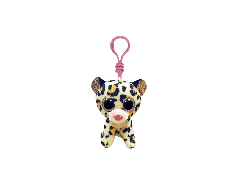 TY Beanie Boo's Clip Livvie leopárd figura, 8,5 cm (35248)