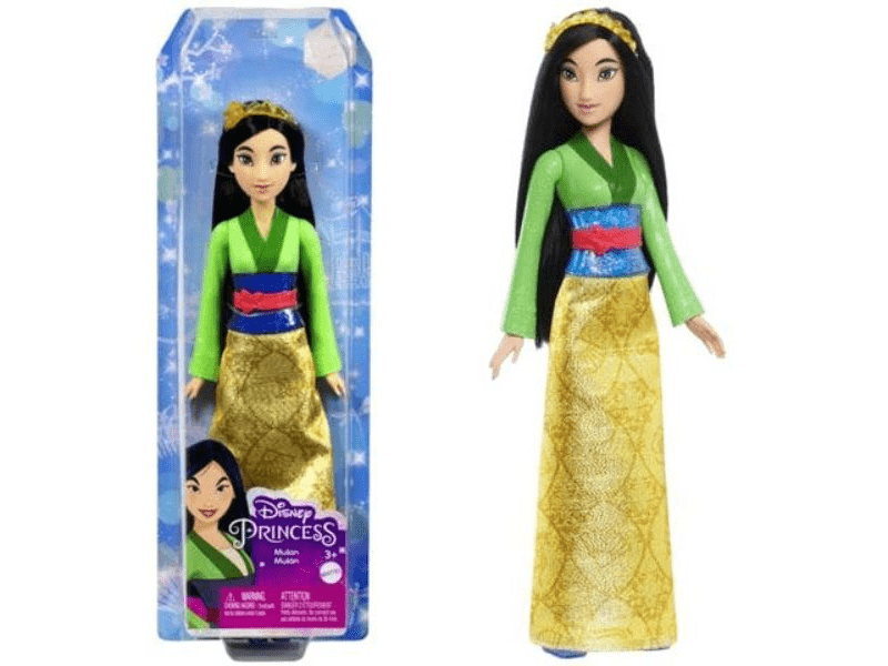 Disney Princess Csillogó hercegnő baba - Mulan (HLW14)