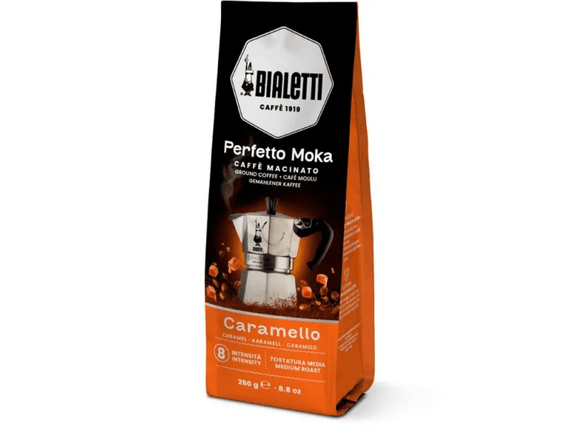 Bialetti Perfetto Moka Karamell ízű őrölt kávé, 250 g