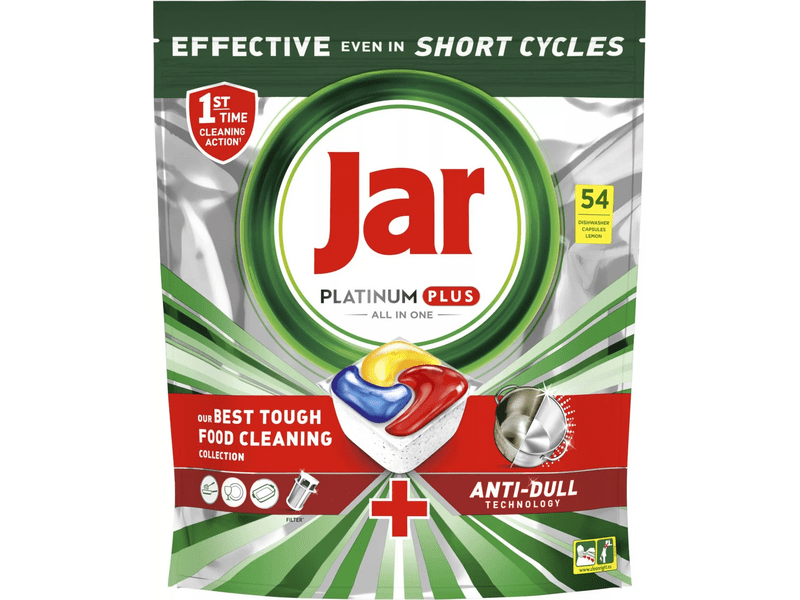 Jar Platinum Plus All in One Lemon mosogatógép kapszula, 54 db