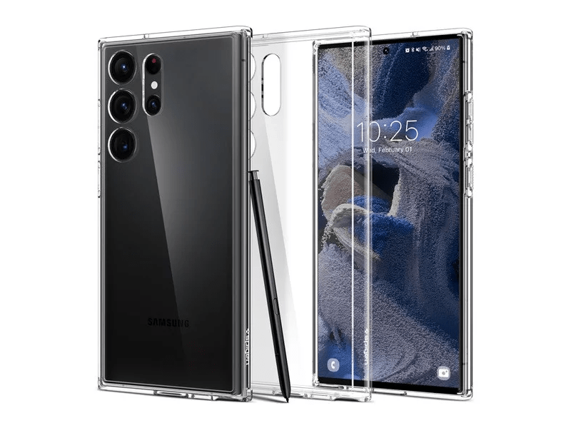 Spigen Ultra Hybrid Samsung Galaxy S23 Ultra tok, átlátszó (ACS05617)