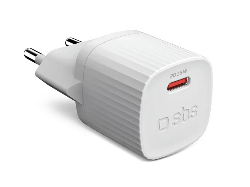 SBS Eco 25W USB-C Hálózati töltő, fehér (TETR1CPD25WGRS)