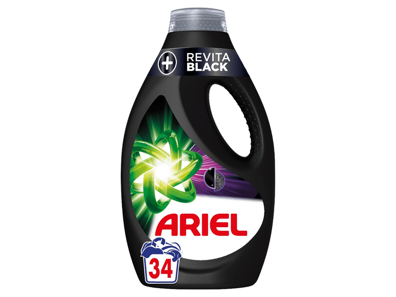 Ariel +Revitablack Folyékony mosószer 34 mosáshoz, 1.7 l