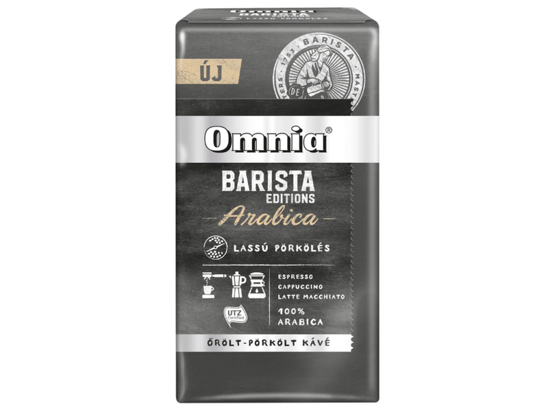 Omnia Barista Edition Arabica Őrölt kávé, 225g