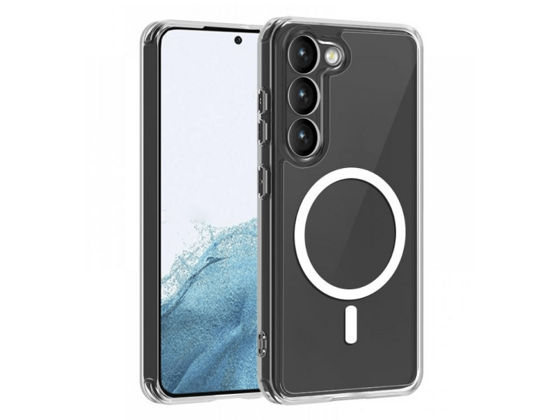 Cellect Samsung S23 Plus TPU+PC Mágneses szilikontok, átlátszó