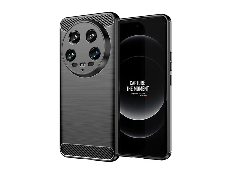 Gigapack Xiaomi 14 Ultra 5G Szilikon tok, fekete (156119)