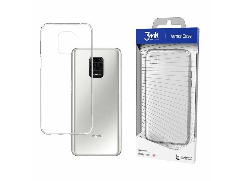 3MK Xiaomi Redmi Note 9 Pro Armor tok, átlátszó