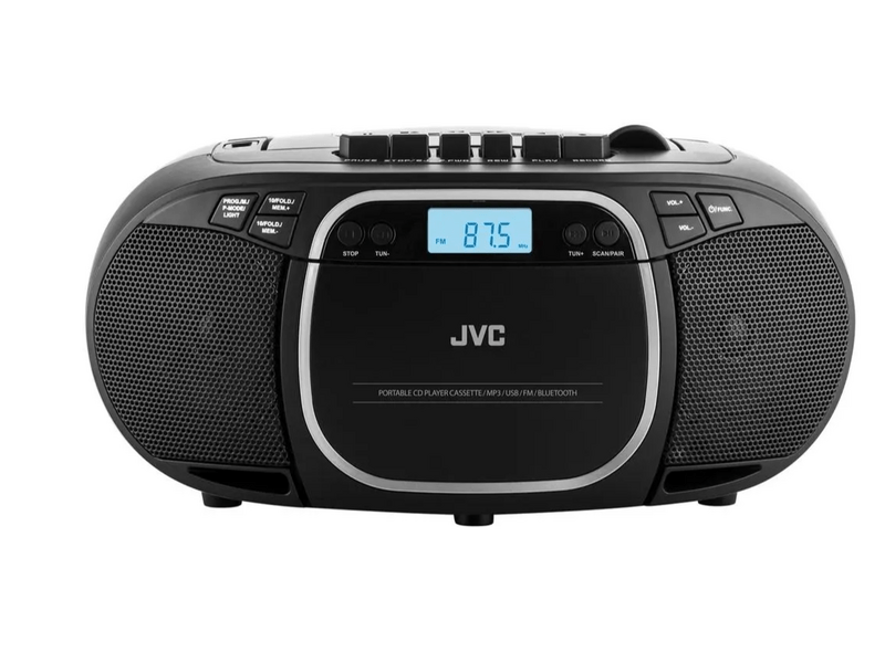 JVC R-CE451B Rádió CD és kazetta lejátszóval