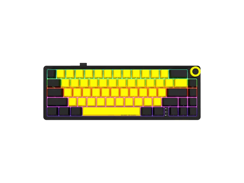 Lorgar KBP70MW Billentyűzet, sárga (LRG-KBP70MW-YL-US)