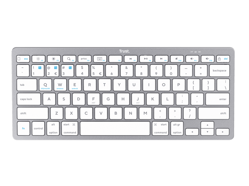 Trust 24651 Bluetooth billentyűzet, US kiosztás