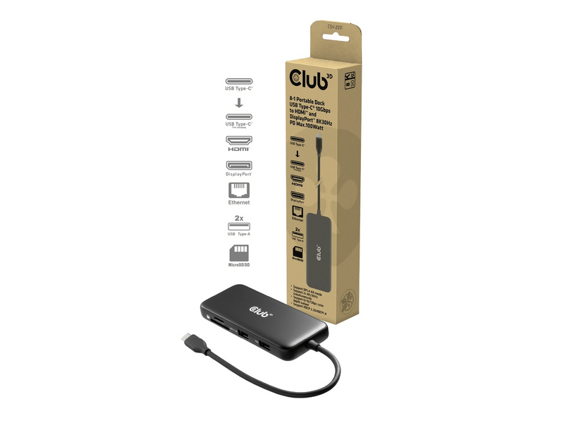 Club 3D CSV-2551 USB-C Dokkoló