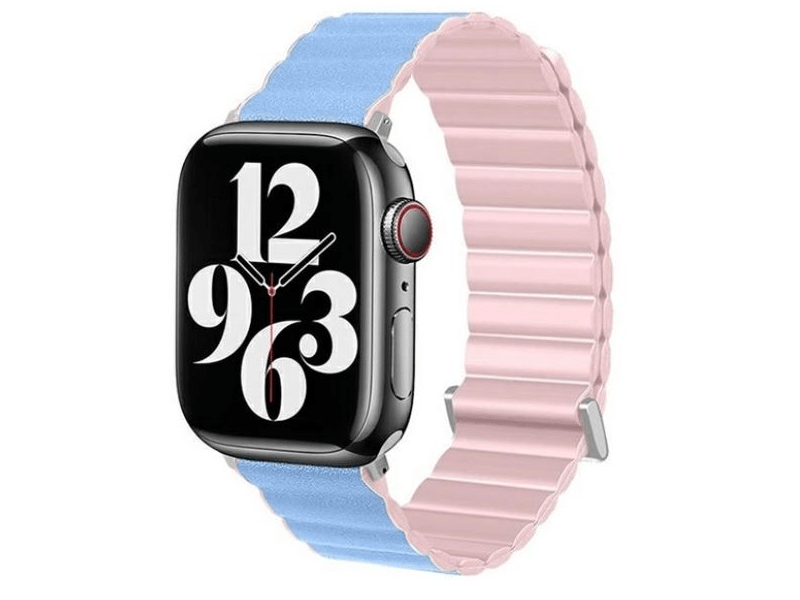 Gigapack Apple Watch Series Pótszíj, világoskék/rózsaszín (149574)