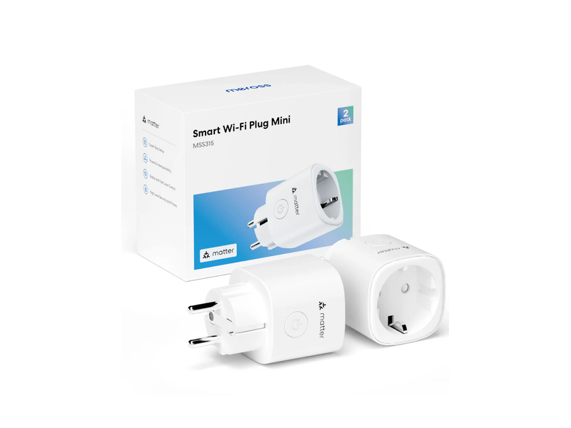 Meross MSS315MAKIT-EU Smart Wi-Fi aljzat energiamérővel, 2 db