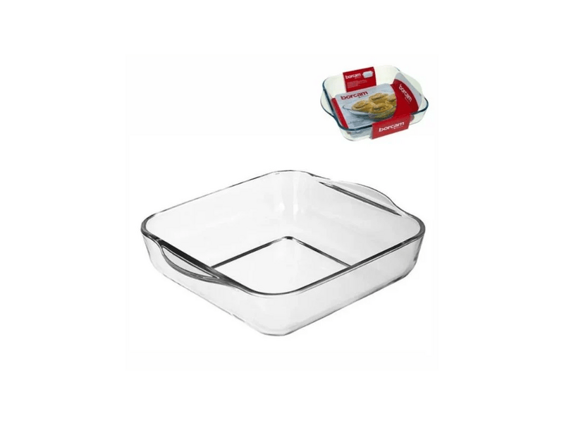 Borcam Jénai hőálló szögletes sütőtál, 2L (59034)
