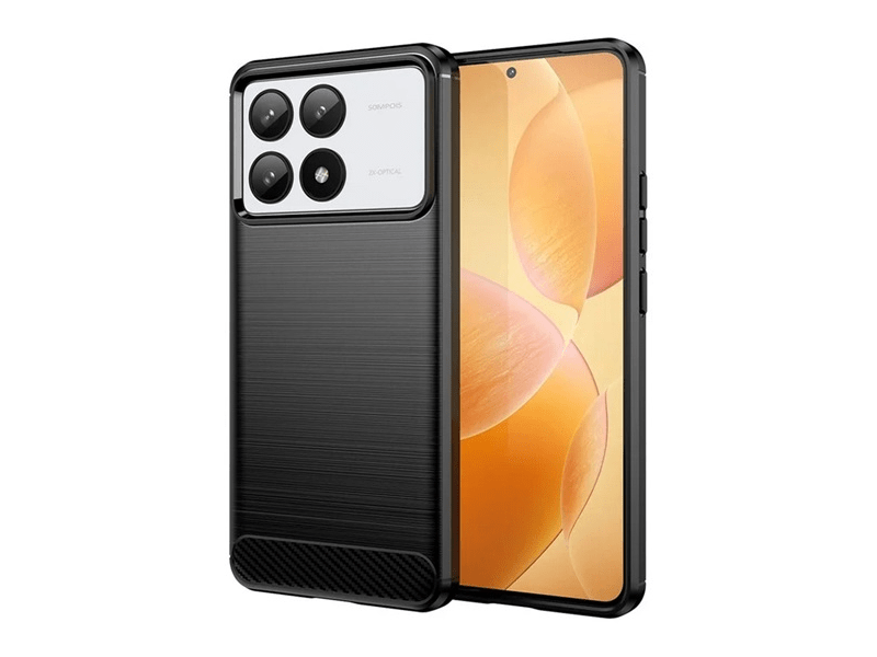 Gigapack Poco F6 Pro Szilikon tok, fekete (158639)