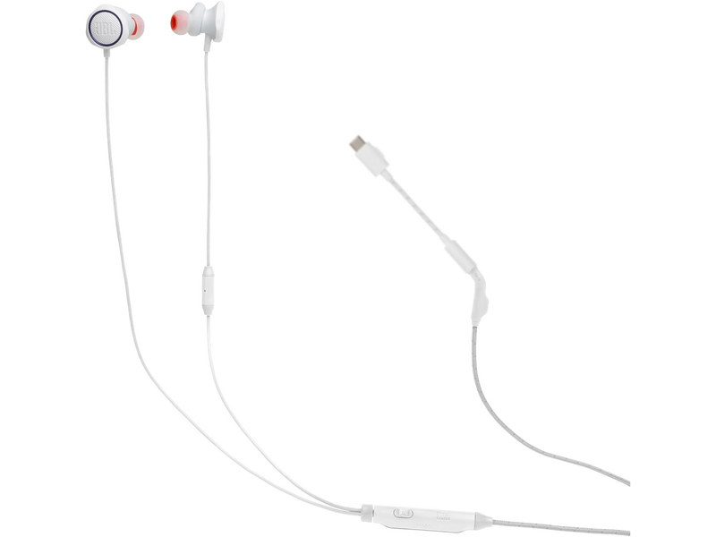 JBL Quantum 50C Vezetékes gamer fülhallgató, fehér