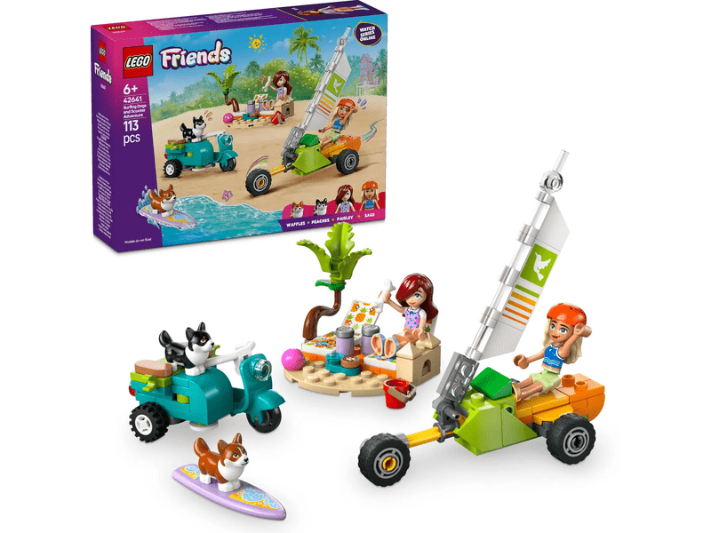 LEGO® Friends Psi koji surfaju i avanture na skuteru (42641)