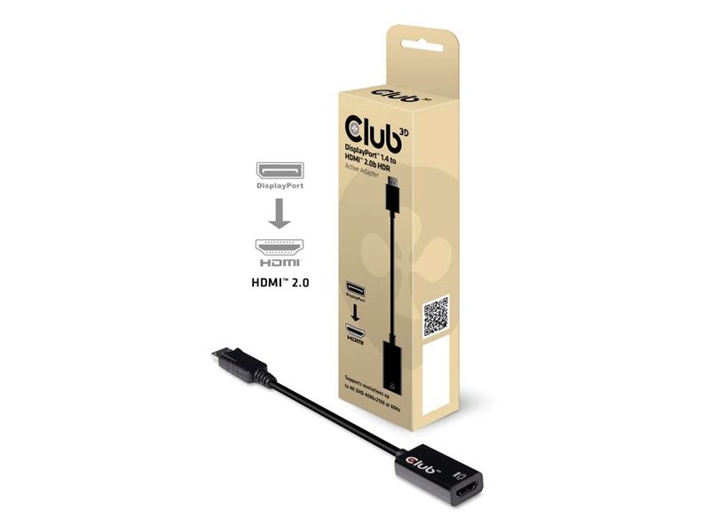 Club 3D CAC-1080 DisplayPort 1.4 - HDMI 2.0b Adapter