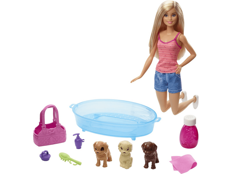 Barbie Kutyus fürdető szett (GDJ37)