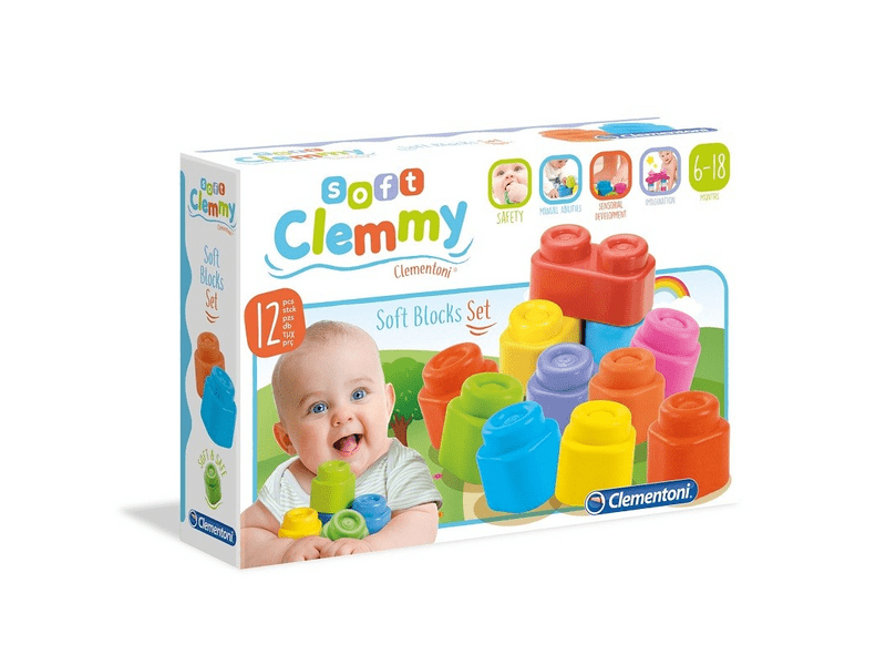 Clemmy 12 db-os soft kocka szett (14706)