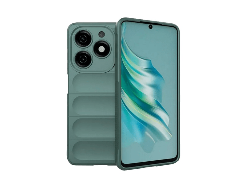 Gigapack Tecno Spark 20 Szilikon tok, sötétzöld (157793)