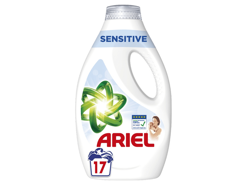 Ariel Sensitive Skin Folyékony Mosószer 17 mosáshoz, 850 ml