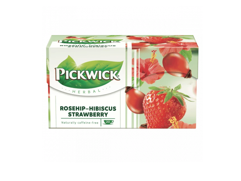 Pickwick Csipkebogyó-Eper tea, 20 db
