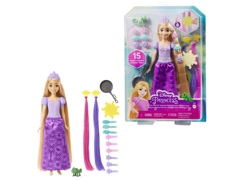 Disney hercegnők: Aranyhaj hajvarázs baba (HLW18)