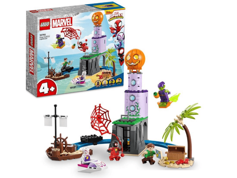 LEGO® Spidey Pókcsapat a Zöld Manó világítótornyánál (10790)