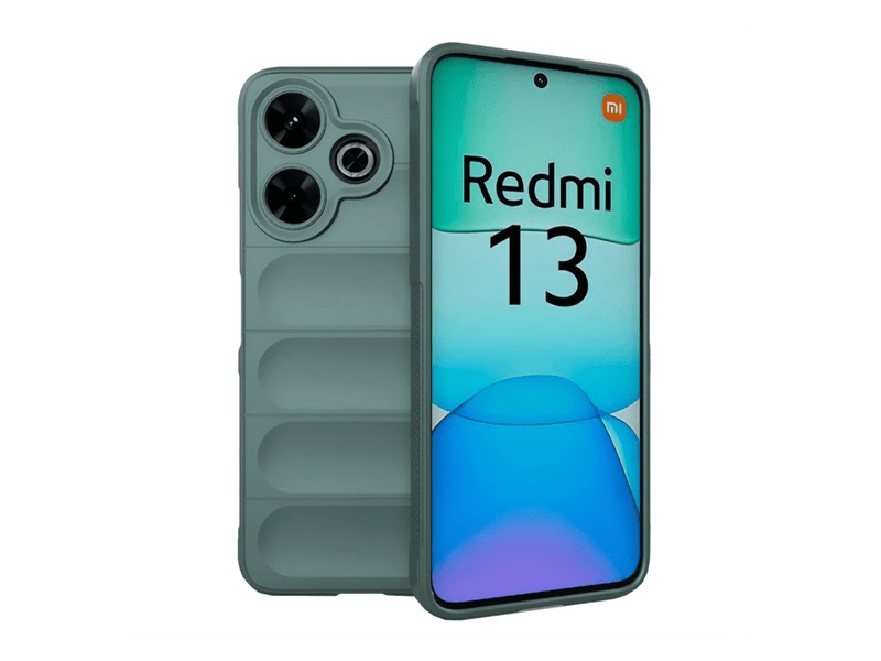 Gigapack Xiaomi Redmi 13 Szilikon tok, sötétzöld (159588)
