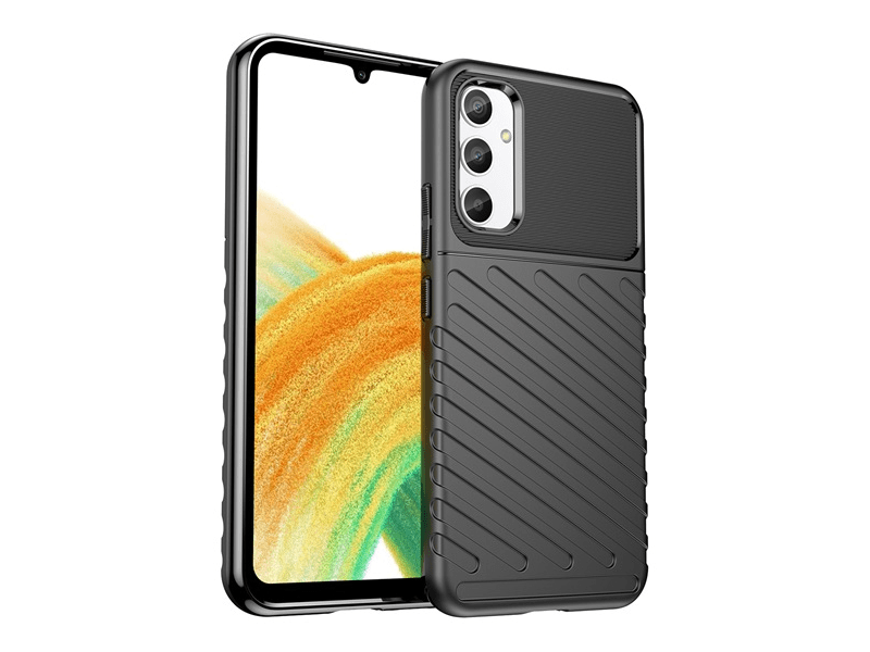 Gigapack Samsung Galaxy A34 5G Szilikon tok, fekete (136229)