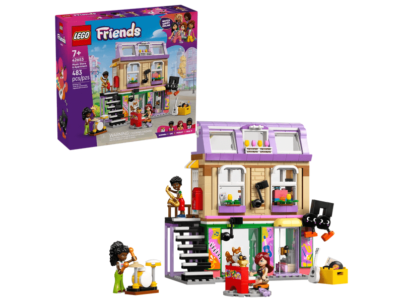 LEGO® Friends Trgovina glazbenim instrumentima i apartman (42653)