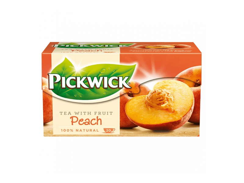 Pickwick Őszibarack ízű fekete tea, 20 db