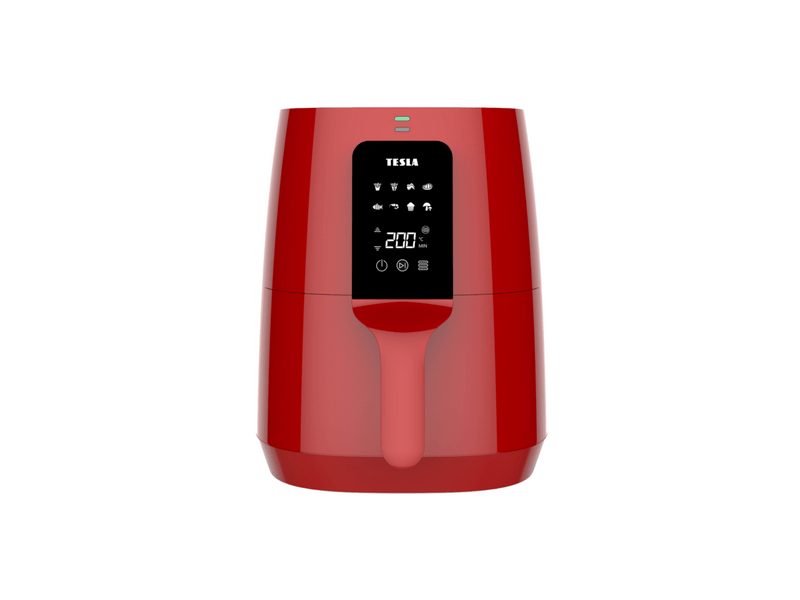 Tesla AirCook Q30 Forrólevegős sütő, piros
