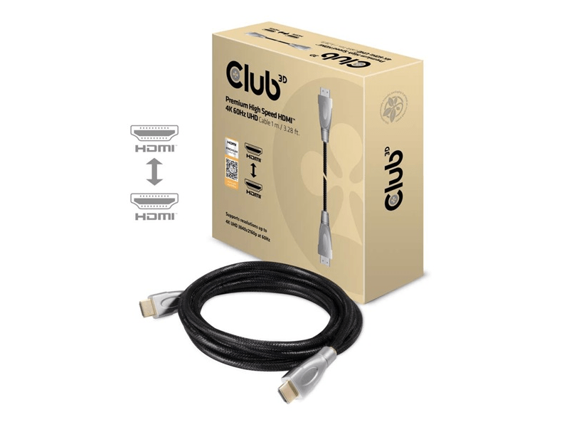 Club 3D CAC-1311 HDMI 2.0 4K60Hz UHD kábel, 1 m