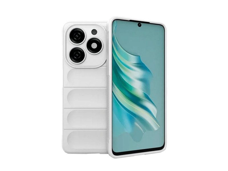 Gigapack Tecno Spark 20 Szilikon tok, fehér (157781)