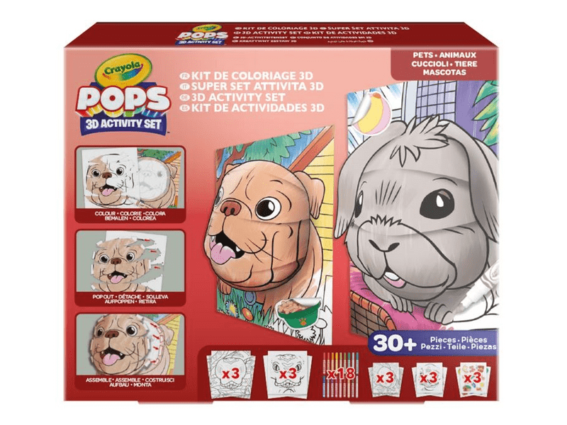 Crayola POPs 3D megakészlet: Kisállatok (04-2594)