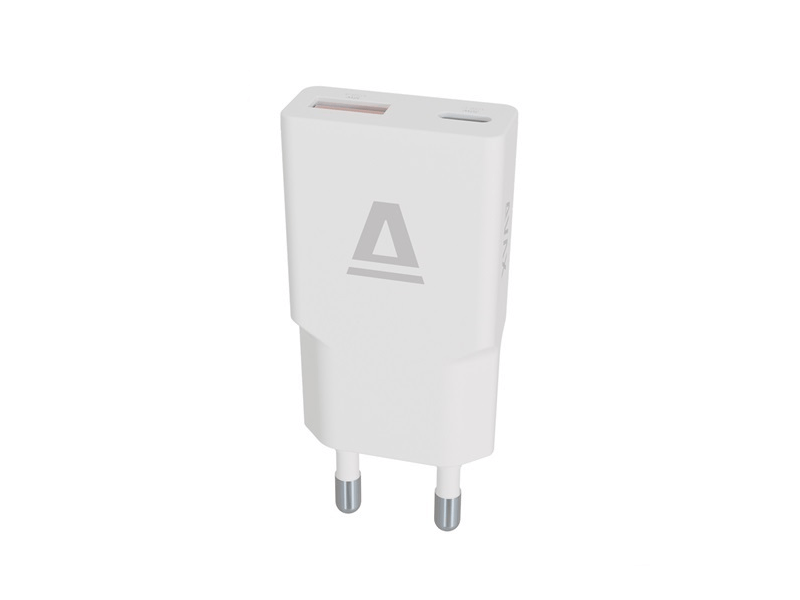 Avax CH641W Nano Slim 30W USB-C+USB-A töltőadapter, fehér