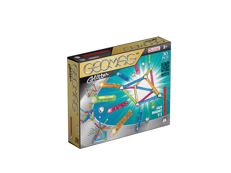 Geomag Glitter Csillogós mágneses építőjáték, 30 db (20GMG00531)