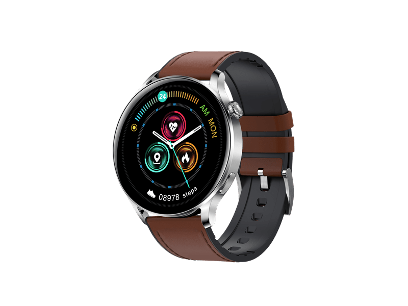 Garett Men Elegance RT Okosóra, világosbarna, bőr szíj