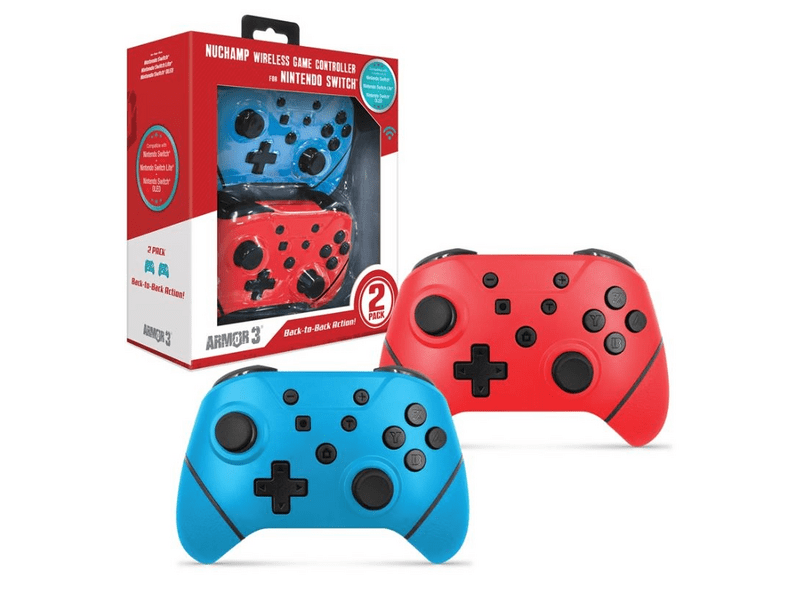Armor3 NuChamp Nintendo Switch Vezeték nélküli kontroller, Kék & Piros (M07467-BBRD)