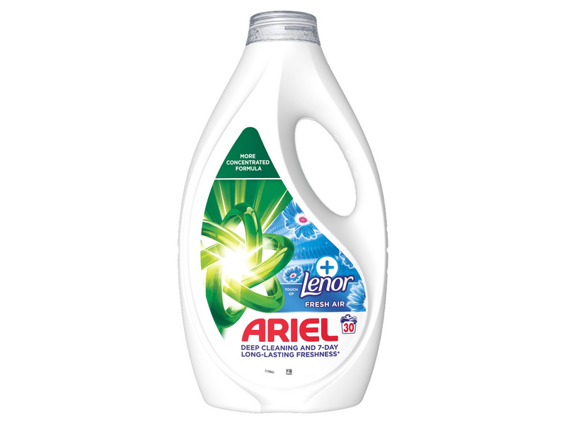 Ariel Touch Of Lenor Fresh Air Folyékony mosószer 30 mosáshoz, 1.35L