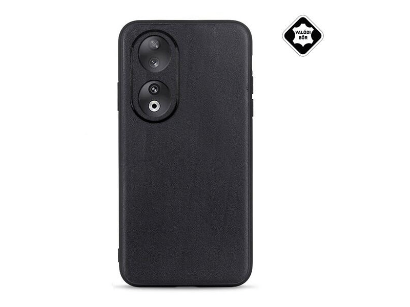 Gigapack Honor 90 5G Szilikon/bőr tok, fekete (GP-147269)