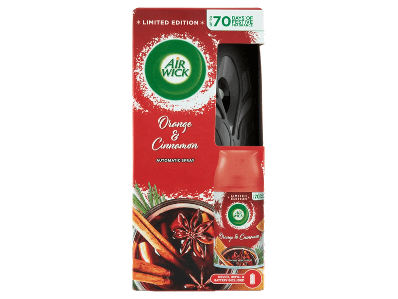 Air Wick Freshmatic Légfrissítő készülék + utántöltő, fahéj és narancs, 250 ml
