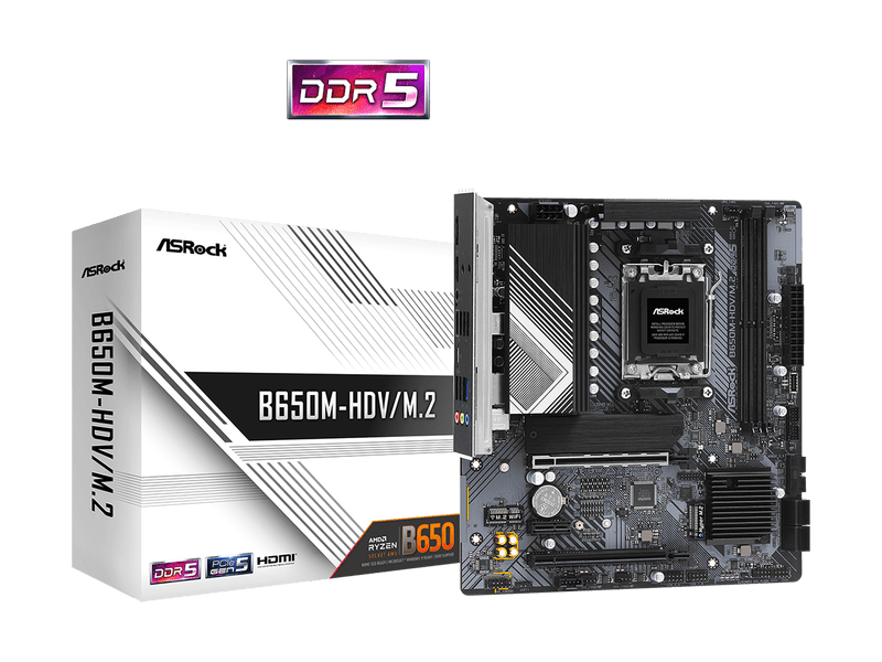 ASROCK Alaplap,AM5, AMD B650, mATX