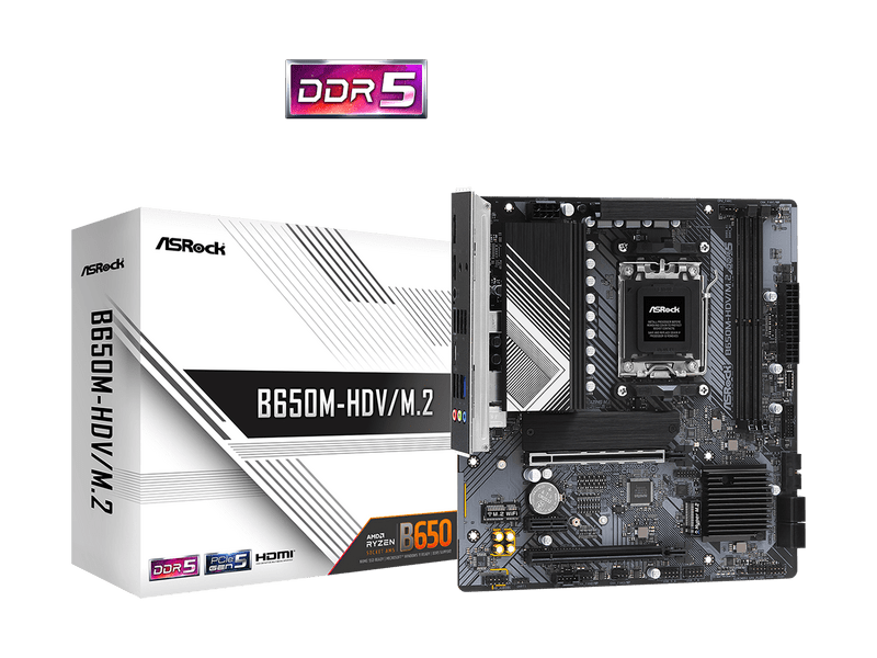 ASRock B650M-HDV/M.2 AMD B650 mATX Alaplap