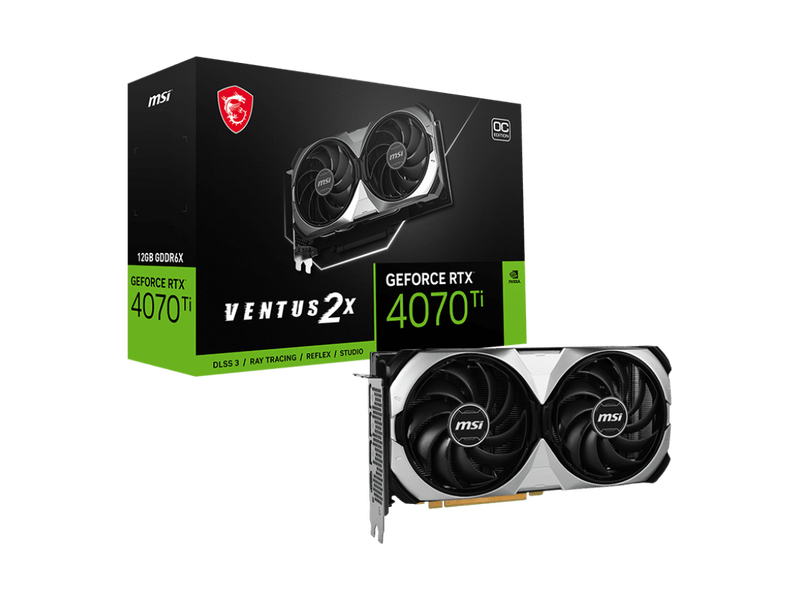 MSI GeForce RTX™ 4070 Ti VENTUS 2X 12G OC Videókártya
